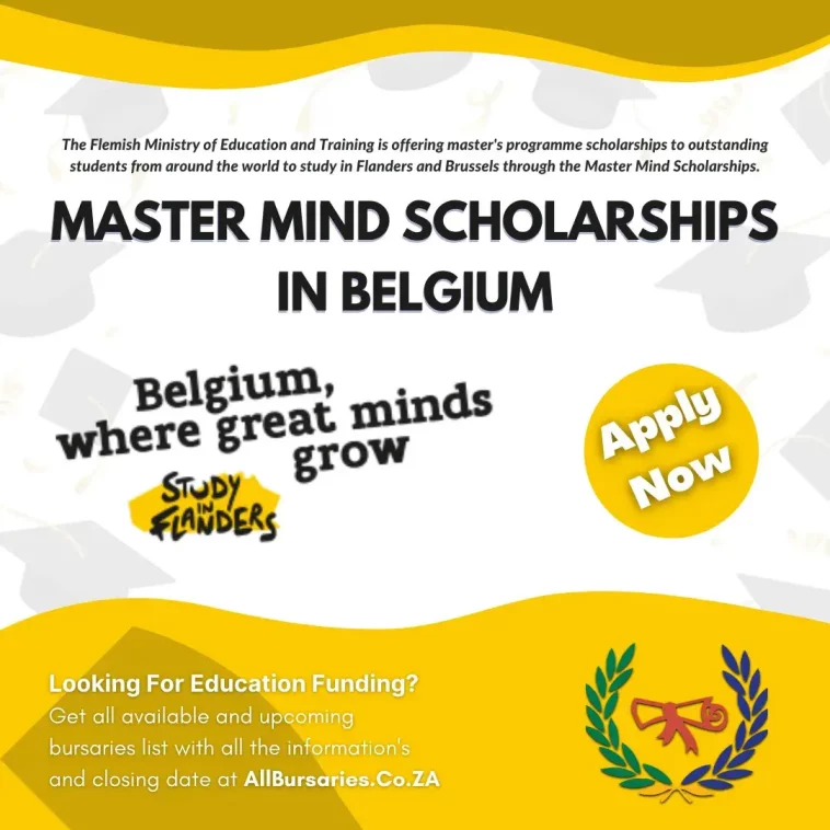 Flemish Ministry of Education and Training Master Mind Scholarship